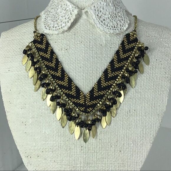 Panacea Beaded Fringe Necklace (G2) - Picture 1 of 6